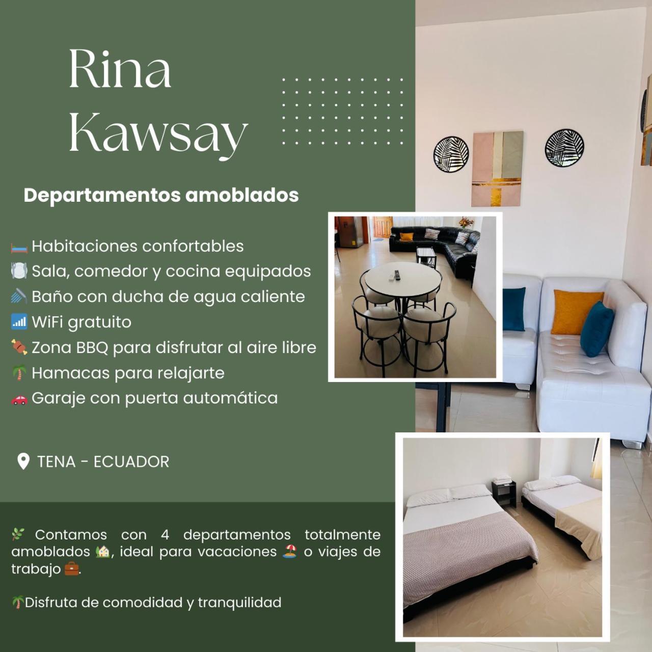 Rinakawsay - Viveviajando Apartamento Amoblado En Tena Exterior foto